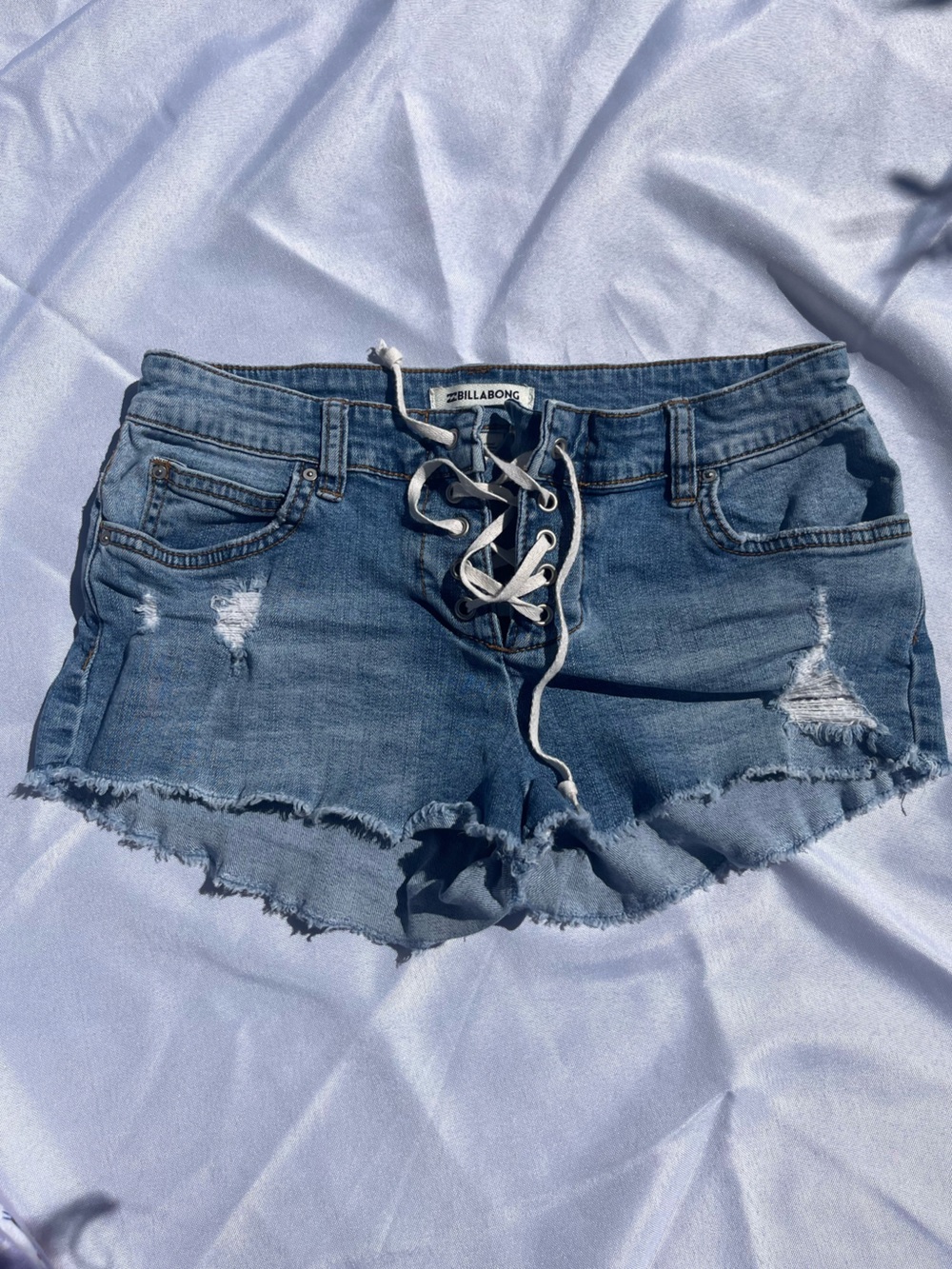 Billabong Lace Up Micro Shorts